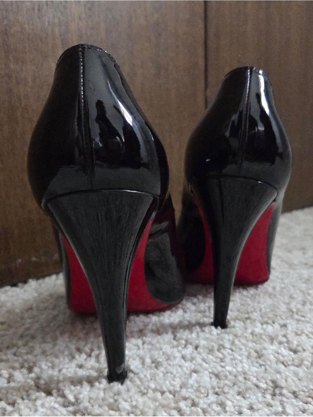 Black Fifi Patent Leather Round-Toe Pumps - Picture 2 of 4